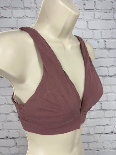 Victoria's Secret Mauve Pink Plunge V Neck Wireless Bralette Bra Top S