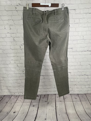 BLUE Saks Fifth Avenue Mid Rise Green Knee Patch Pants Size 28 (30”x 29”)