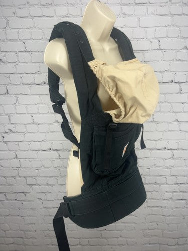 Ergobaby Original Black Camel Baby Carrier Sleeping Hood Zip Pocket BC6CANL