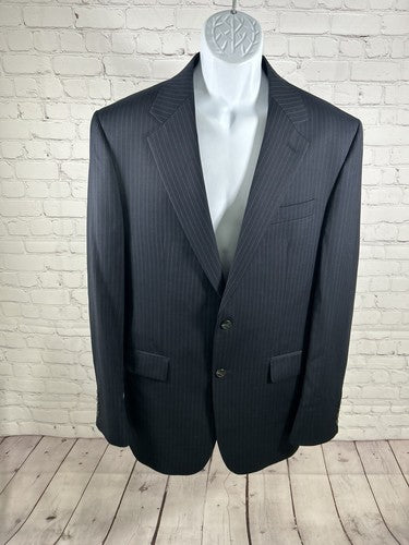 Lauren Ralph Lauren Joseph’s 100% Wool Blue Striped Blazer Jacket Coat Men’s 40L