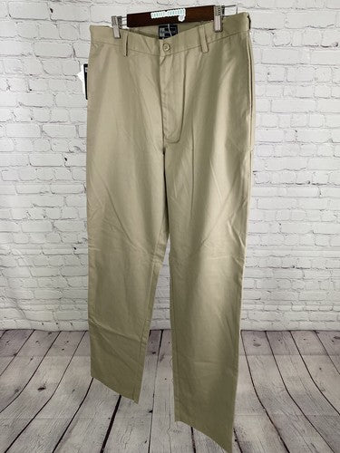 NWT Blue Generation Tan Concealed Expandable Waist Classic Chino Pants (34x36.5)