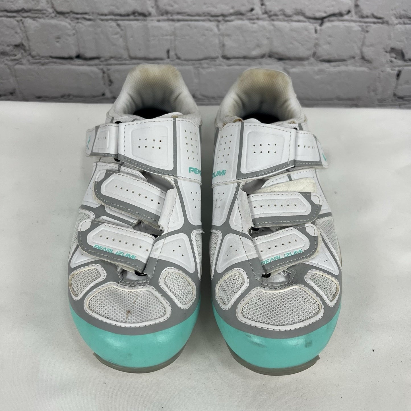 Pearl Izumi Select RD IV White Aqua Cycling Shoes Women EU 39 US 8