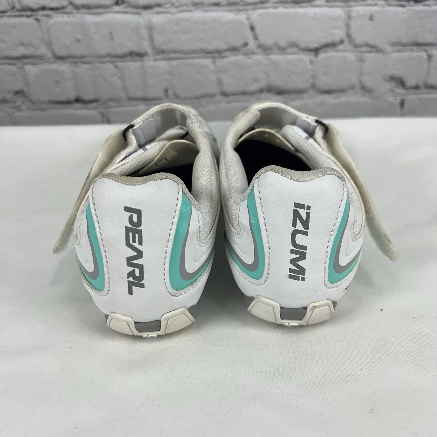 Pearl Izumi Select RD IV White Aqua Cycling Shoes Women EU 39 US 8