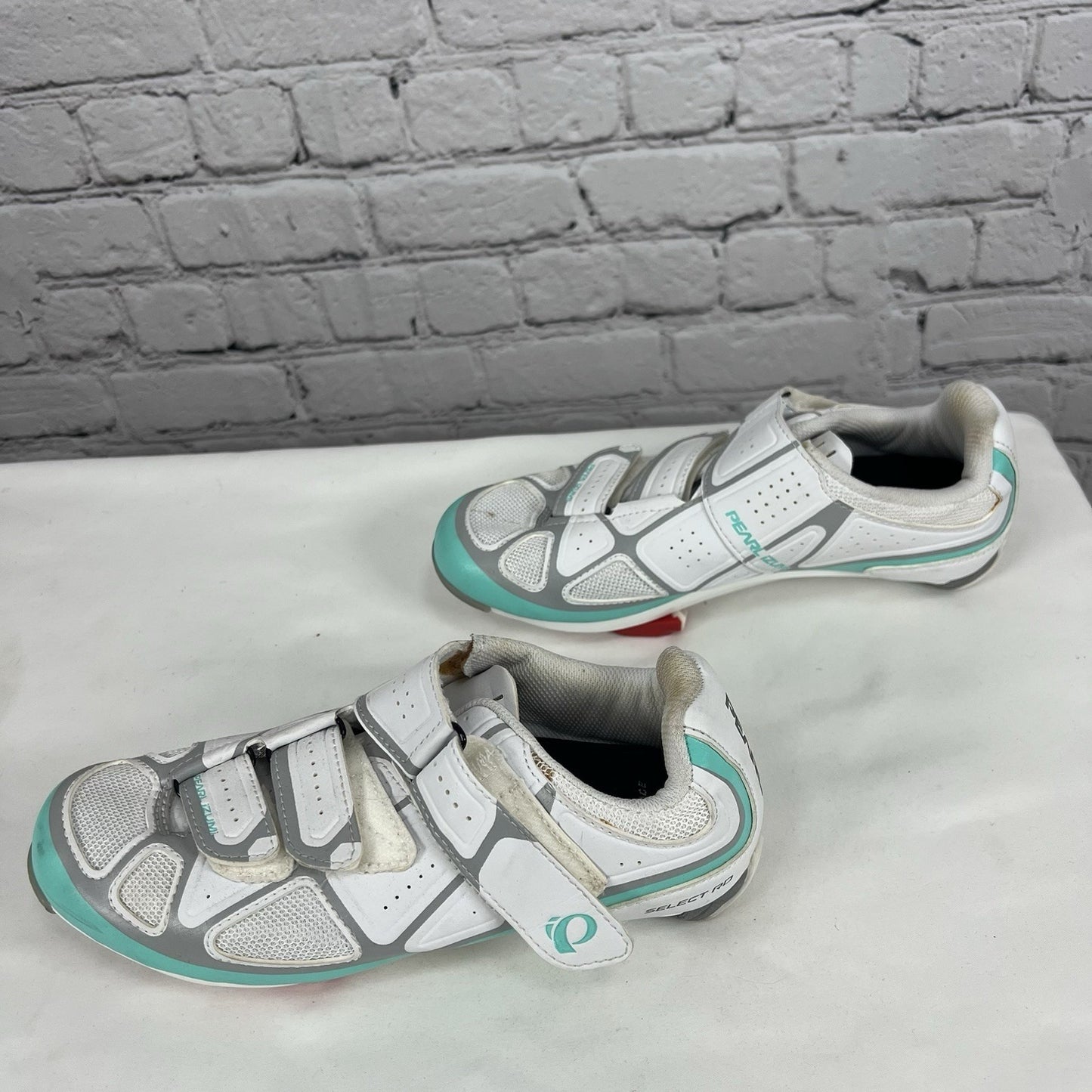 Pearl Izumi Select RD IV White Aqua Cycling Shoes Women EU 39 US 8