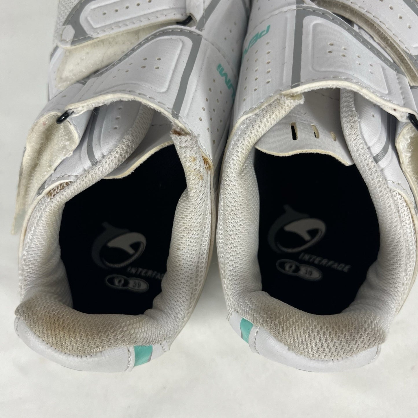 Pearl Izumi Select RD IV White Aqua Cycling Shoes Women EU 39 US 8