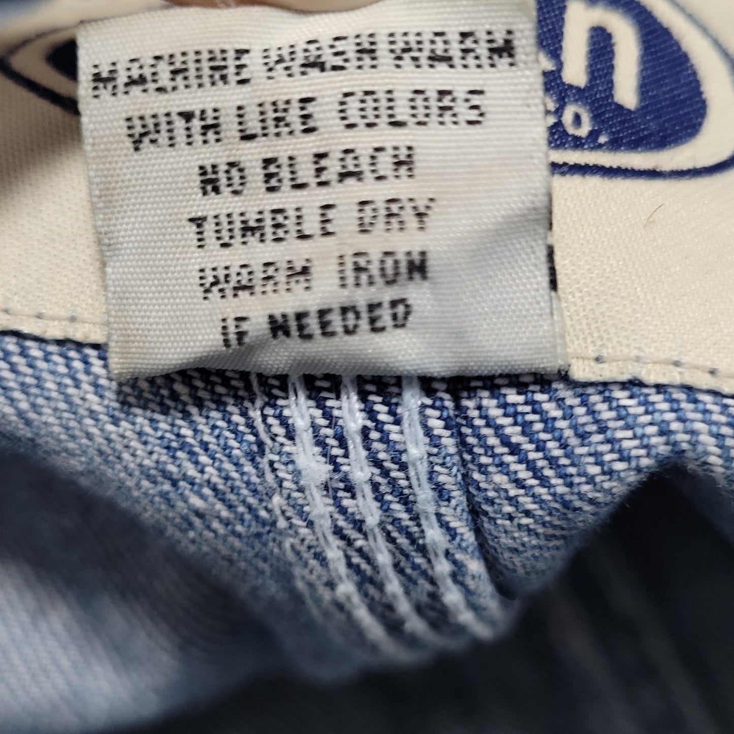 Austin Clothing Blue Denim 100% Cotton Workwear Utility Jean Overalls Large L 32