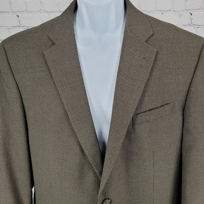 Pronto Uomo Brown 2 Button Double Vented Notch Blazer Sport Coat 44L