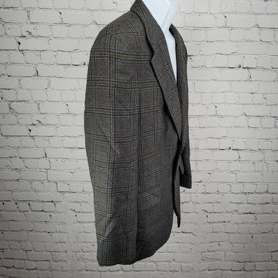 Chaps Ralph Lauren Blue 100% Wool 2 Button Vented Notch Blazer Sport Coat 40S