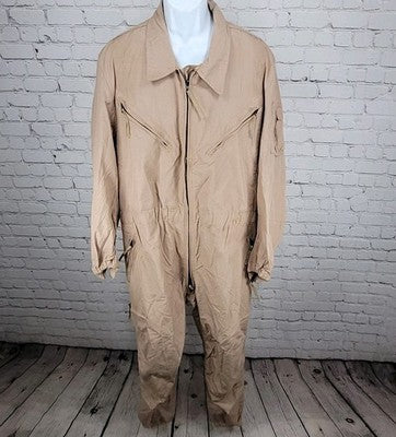 Carter Industries Tan Aramid Combat Vehicle Crewmen's Class 2 Coveralls Size XLS