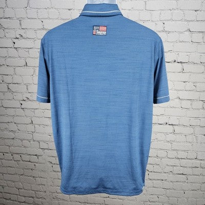 Puma River Place 2021 MGA RP Cup Blue Golf USA Flag Logo Polo Shirt Medium M