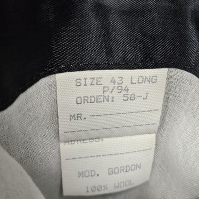 Jos A Bank Navy 100% Wool Gordon Signature 2 Button Blazer Sport Coat 43L