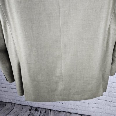 Earvin Magic Johnson Tan Signature Fine Italian Cloth Peak Blazer Sport Coat 44L