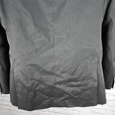 Haggar Black Slim Fit Travel Performance 2 Button Vented Blazer Sport Coat 42R