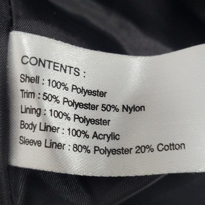 Gallery Black Brown Full Zip Snap Lightweight Lined Rain Coat Jacket Size XL