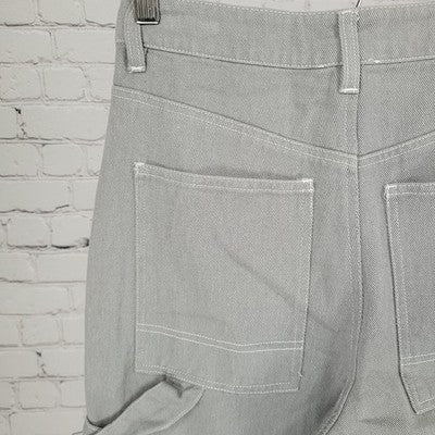 Full Tilt Grey Twill High Rise Straight Leg Carpenter Jeans Size 25 (25x31)