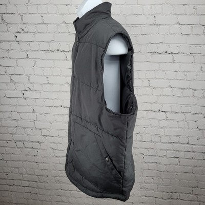 The Foundry Grey Insulated Full Zip Snap Pockets Lightweight Vest Gilet 2XL
