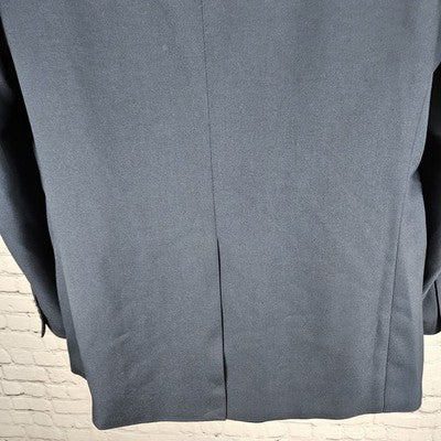 Edwards Navy 2 Button Single Vented Notch Easy Care Suit Blazer Sport Coat 42R