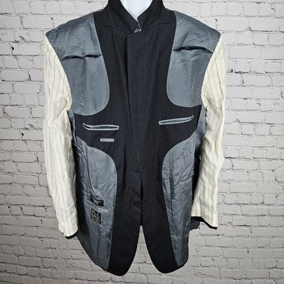 Jos A Bank Black 100% Signature Collection Button Notch Blazer Sport Coat 46R