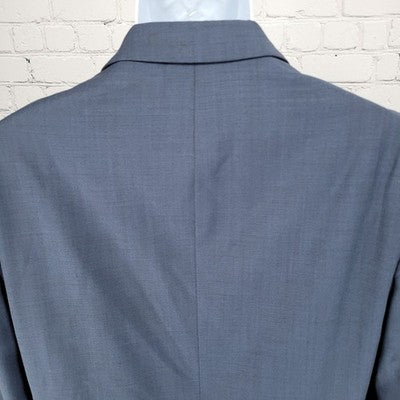 Express Blue Skinny Fit Innovator 2 Button Notch Vented Blazer Sport Coat 38
