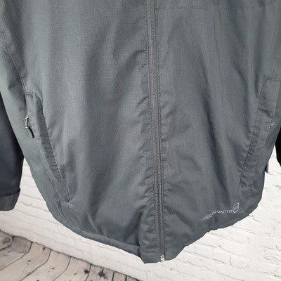 Free Country Black Insulated Removable Hood Inner Pockets Jacket Size Medium M