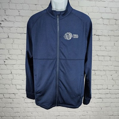 DELL Match Play World Golf Championships Navy Zip Stretch Lightweight Jacket M