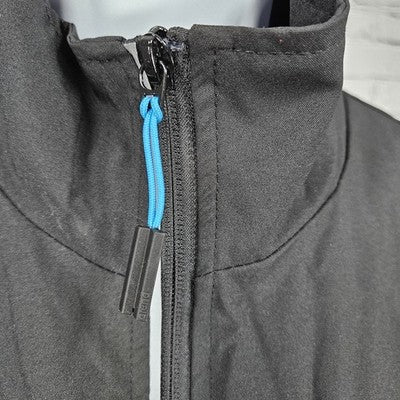 Longhorn Aquatics UT Black Full Zip Mesh Lined Logo Windbreaker Jacket 3XL