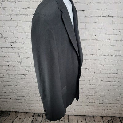 Jos A Bank Dark Grey 100% Wool Signature 2 Button Blazer Sport Coat Size 48L
