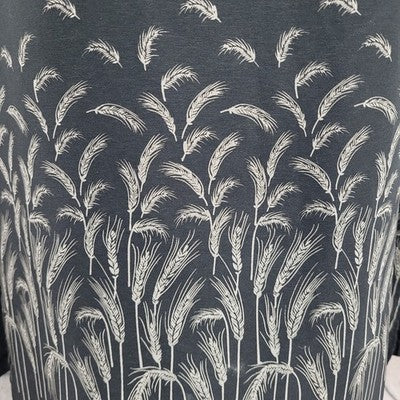 VTG Courtenay Black Sleeveless Wheat Grass Side Slits Unlined Shift Dress 14
