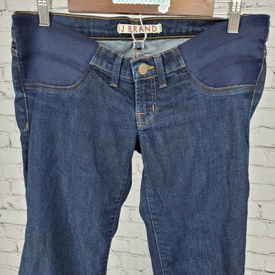 J Brand Mama J Dark Wash Straight Leg Maternity Jeans USA Made Size 25 (32x30)