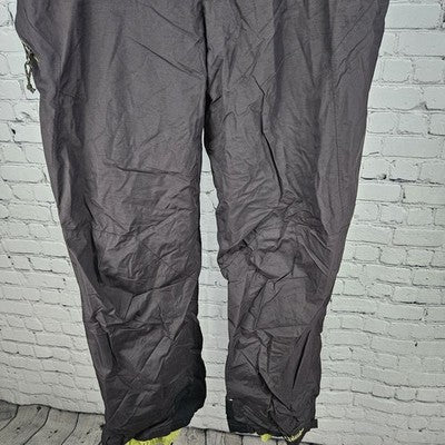 Columbia Brown Green Omni Tech Bugaboo Insulated Snow Ski Pants L (36x32) *tear