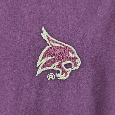 Texas State University Bobcats Maroon Logo 1/2 Zip Windbreaker Jacket Small S