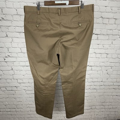Jos A Bank Brown Cotton Twill Traveler’s Straight Leg Chino Pants Size 36x32
