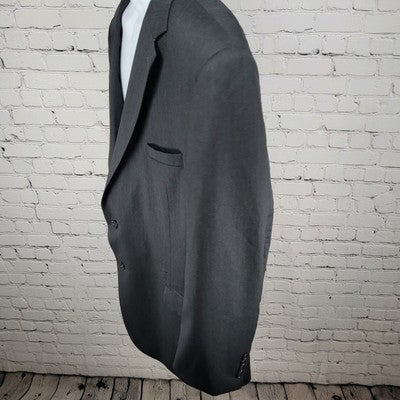 Jos A Bank Dark Grey 100% Wool Signature 2 Button Blazer Sport Coat Size 48L