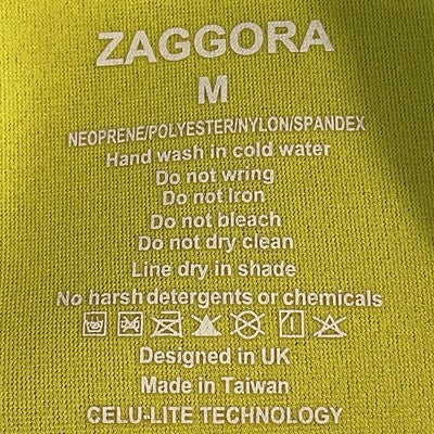 Zaggora Black Celu-lite Technology Workout Crop Leggings Pants Medium M (28x21)