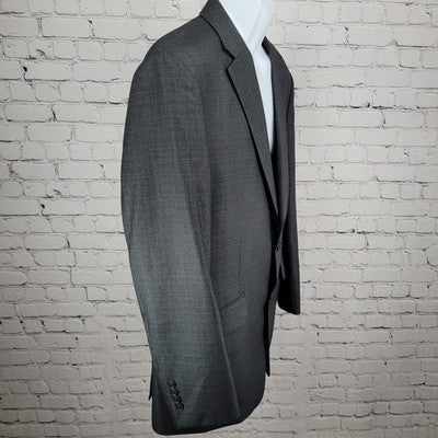 AWEAR2 Kenneth Cole Grey Stretch 2 Button Notch Blazer Sport Coat Size 42L