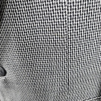Jones New York Black Grey 100% Wool 2 Button Notch Blazer Sport Coat 42R