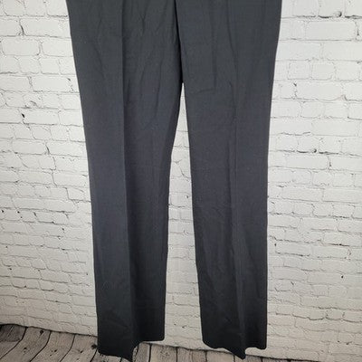 VTG Tahari Black Wool Stretch Lightweight Mid Rise Pants USA Made Size 6 (28x33)