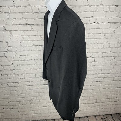 Jos A Bank Charcoal Grey 100% Wool 2 Button Vented Blazer Sport Coat Size 44L