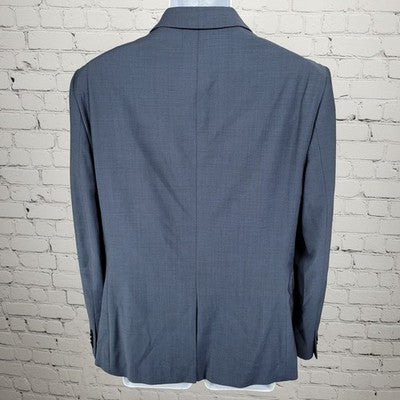 Express Blue Skinny Fit Innovator 2 Button Notch Vented Blazer Sport Coat 38