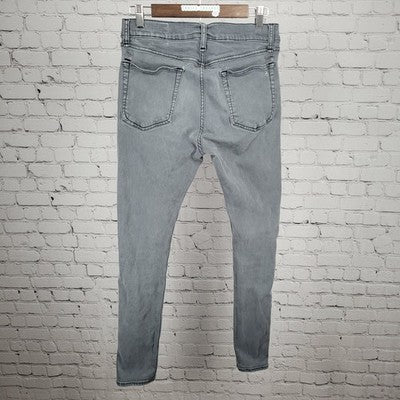 Rag & Bone Distressed Shadow Grey Fit 1 Skinny Stretch Denim Jeans 31 (30x31)