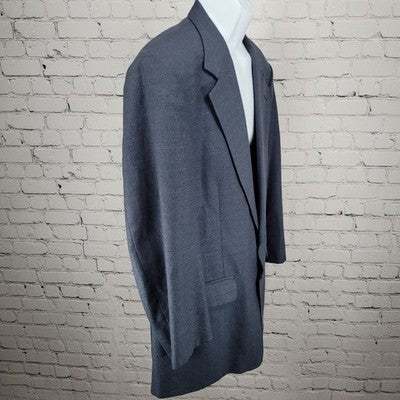 VTG Southhampton Blue 2 Button Vented Notch Blazer Sport Coat USA 43