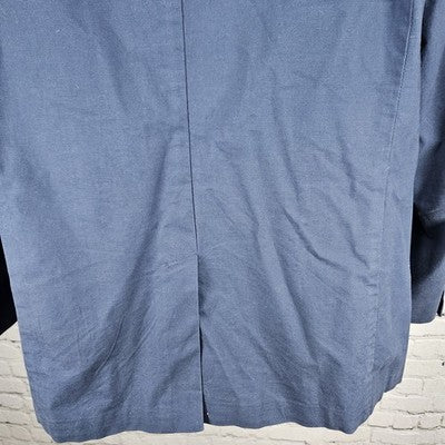 Jos A Bank Navy Tailored Fit Relaxed Tailoring 2 Button Blazer Sport Coat 44R