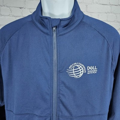 DELL Match Play World Golf Championships Navy Zip Stretch Lightweight Jacket M