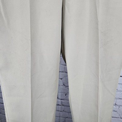 Jos A Bank Beige Traveler Tailored Fit Flat Front Straight Leg Dress Pants 32x30