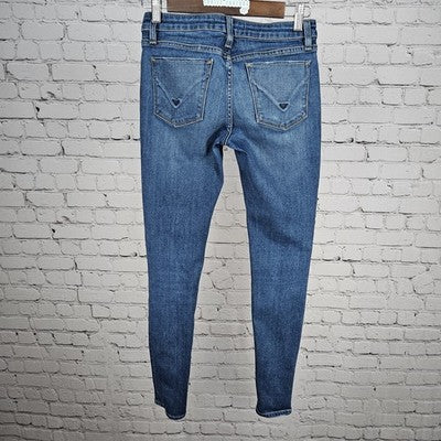 Hudson Blue Denim Krista Super Skinny Low Rise Medium Wash Jeans 24 (24x29)
