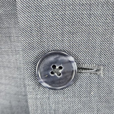 Jos A Bank Grey Blue Wool Traveler Slim Fit 2 Button Notch Blazer Sport Coat 42L