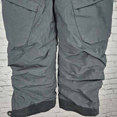 Columbia Black Omni Tech Insulated Snow Ski Cargo Pockets Pants Kids Small S 8