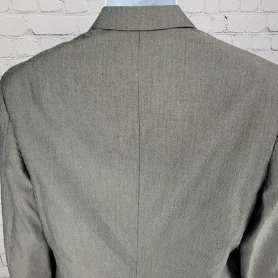 Perry Ellis Castlerock Grey Classic Fit 2 Button Blazer Sport Coat Jacket 38R