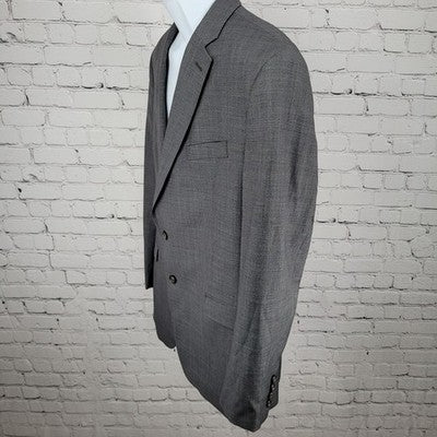 Lauren Ralph Lauren Grey 100% Wool 2 Button Notch Blazer Sport Coat Size 42R