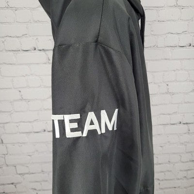 SXSW South By Southwest ATX Black Hooded Windbreaker Jacket Size Large L